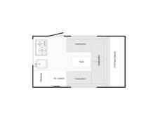 2017 nuCamp RV TAB Boondock 320U Travel Trailer at Trailers and Hitches STOCK# 01809 Floor plan Image