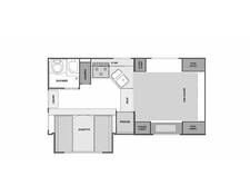 2012 Lance Short Bed 855S Truck Camper at Trailers and Hitches STOCK# 169108 Floor plan Image