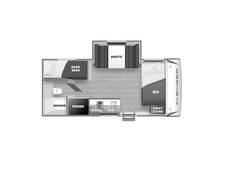 2022 Prime Time Avenger LT 17BHS Travel Trailer at Trailers and Hitches STOCK# 12826 Floor plan Image