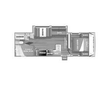 2022 Prime Time Avenger LE 26DBSLE Travel Trailer at Trailers and Hitches STOCK# 34563 Floor plan Image