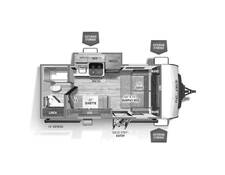 2022 Rockwood Geo Pro 19FDS Travel Trailer at Trailers and Hitches STOCK# 26595 Floor plan Image