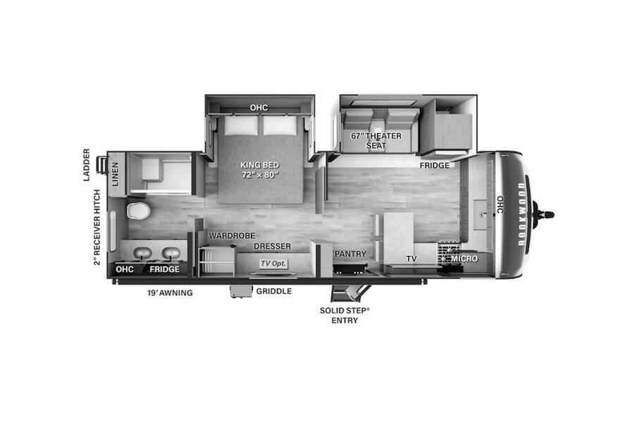 2023 Rockwood Signature Ultra Lite 8263MBR Travel Trailer at Trailers and Hitches STOCK# 03346 Floor plan Layout Photo