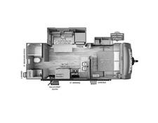 2023 Rockwood Mini Lite 2511S Travel Trailer at Trailers and Hitches STOCK# 52816 Floor plan Image