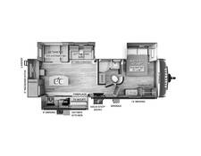 2023 Rockwood Ultra Lite 2720IK Travel Trailer at Trailers and Hitches STOCK# 86318 Floor plan Image