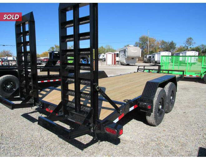 2023 Load Trail BP Car Hauler Flatbed 83 X 18 Flatbed BP at Trailers and Hitches STOCK# 84237 Photo 2
