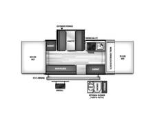 2022 Flagstaff Sports Enthusiast 228SE Folding at Trailers and Hitches STOCK# 88241 Floor plan Image