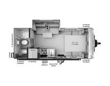 2024 Rockwood Geo Pro 20FBS Travel Trailer at Trailers and Hitches STOCK# 33875 Floor plan Image